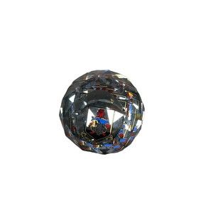 Swarovski Crystal Round Ball 40mm Paperweight Quo Fatta Ferunt Bermuda Cottage